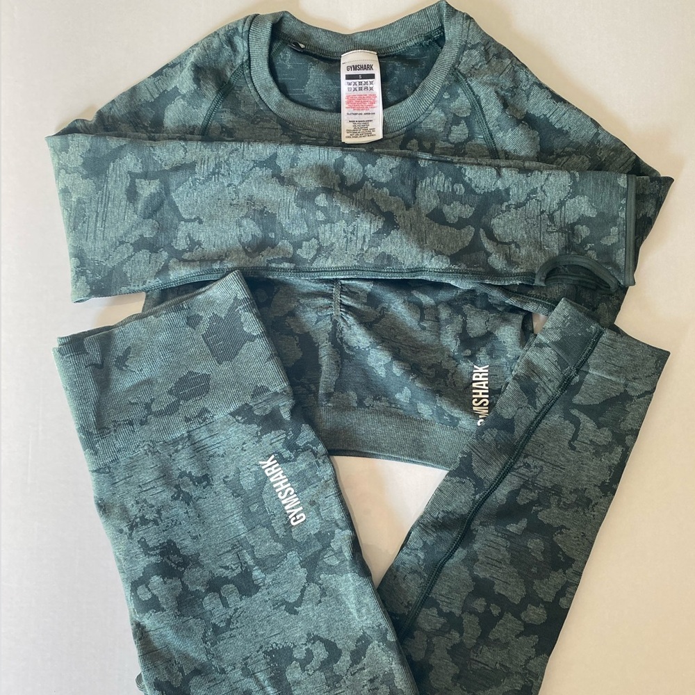 Gymshark Adapt Camo Long Sleeve and Leggings